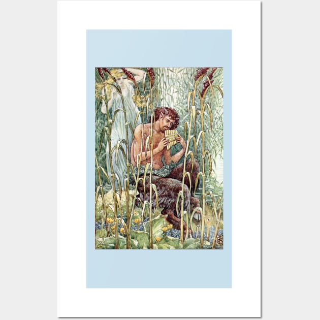 The Music of Pan's Pipes - Walter Crane Wall Art by forgottenbeauty